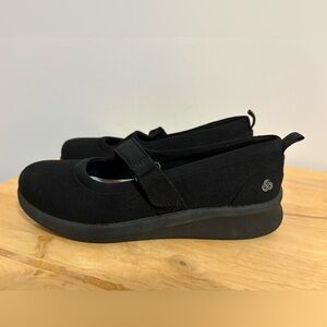 Clarks Shoes Womens 6.5 Sillian Bella Mary Jane Black Hook & Loop New